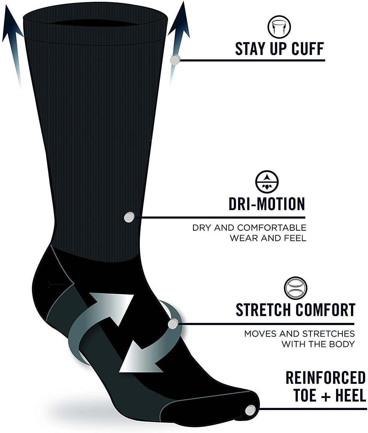 imageReebok Mens Athletic Crew Socks  5 Pack Moisture Wicking Cushioned Athletic Socks for Men with Reinforced Seams 6125Midnight Black