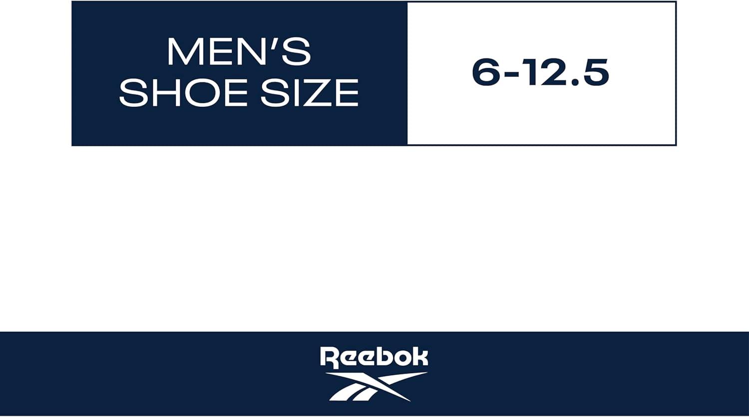 imageReebok Mens Athletic Socks  3 Pack Targeted Cushion Crew Socks  Breathable Cotton Blend Socks for Men Shoe Size 6125GreyWhiteBlack