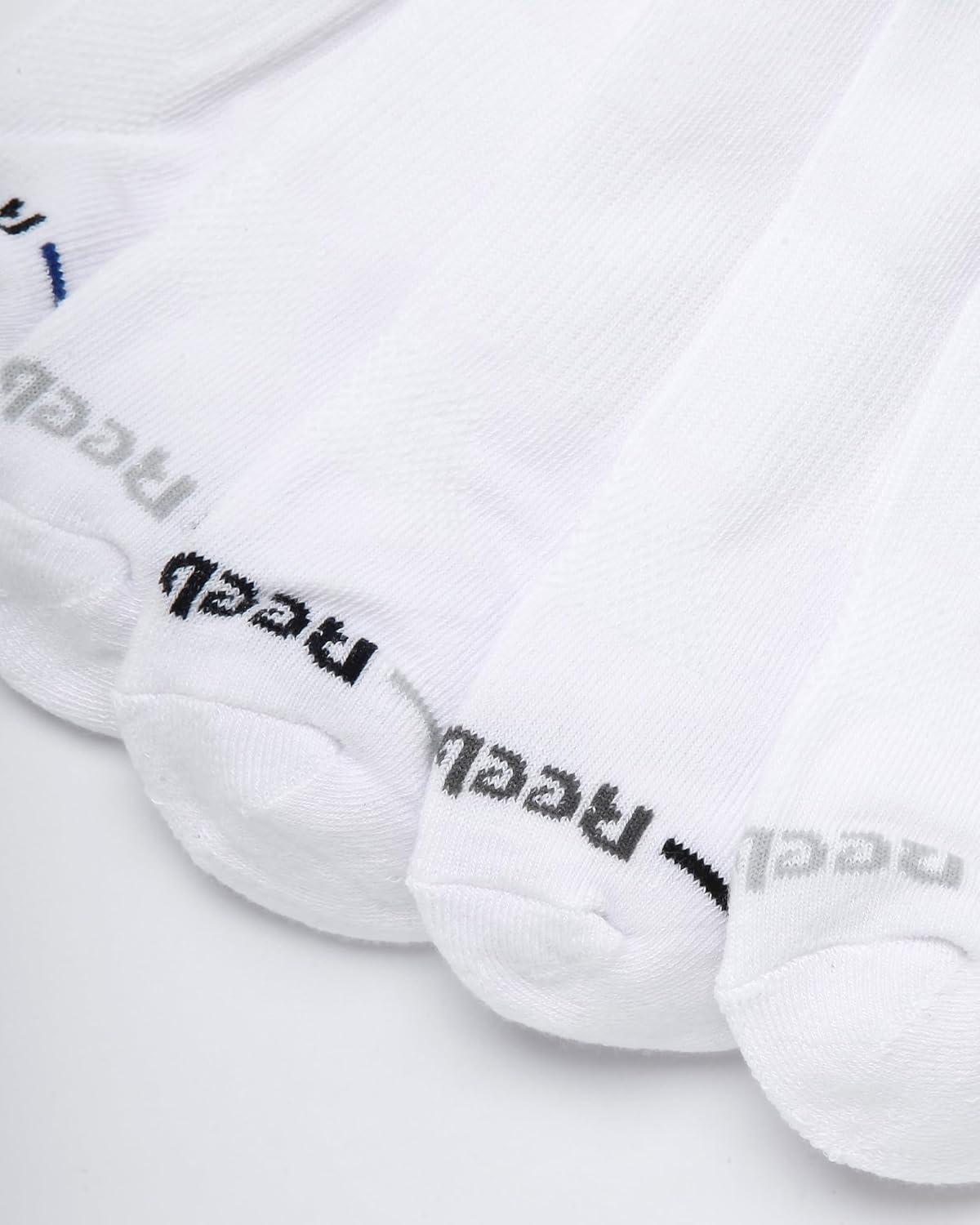 imageReebok Mens Athletic Socks  Cushion High Quarter Cut Socks 6 PackAll White