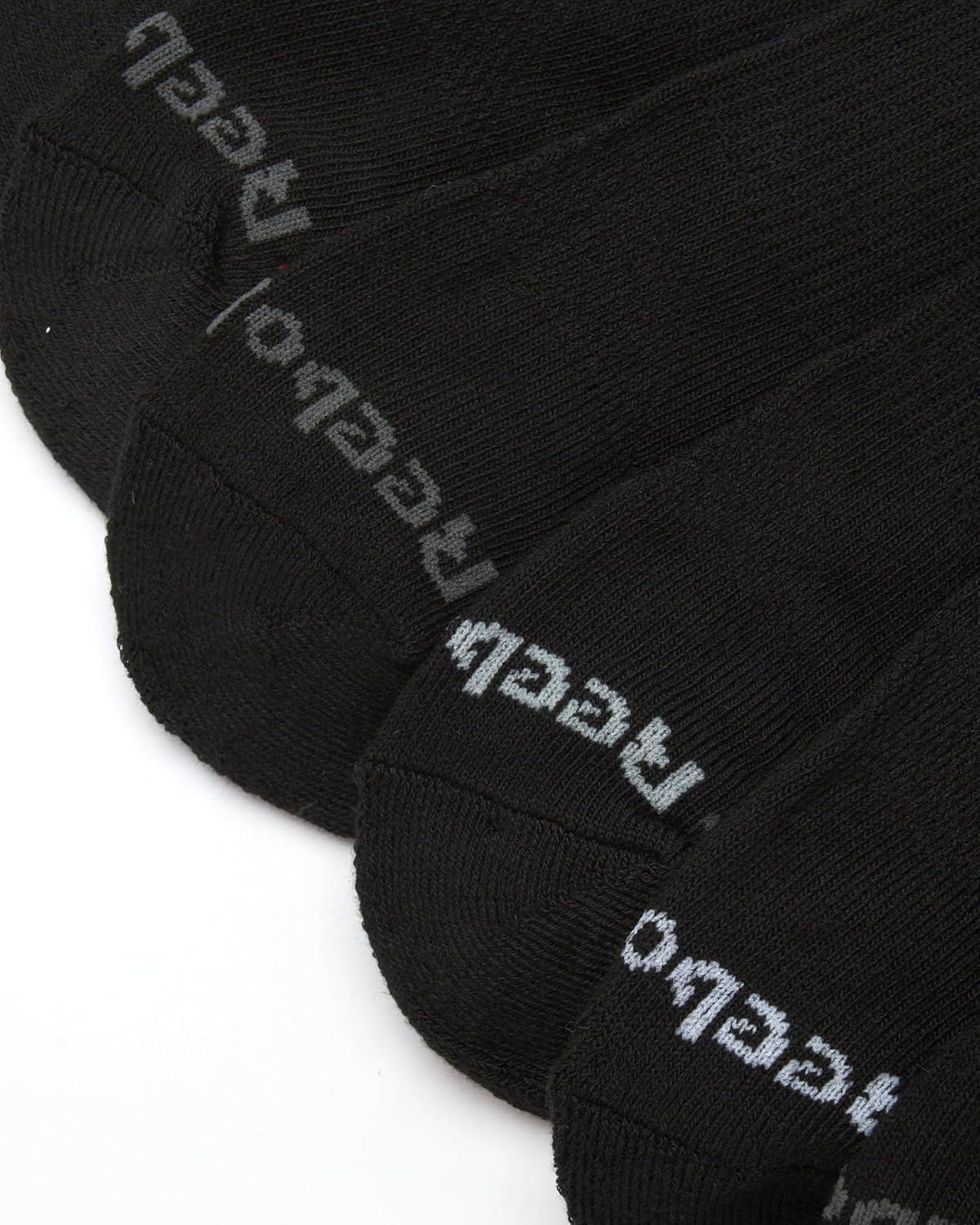 imageReebok Mens Athletic Socks  Cushion High Quarter Cut Socks 6 PackBlack