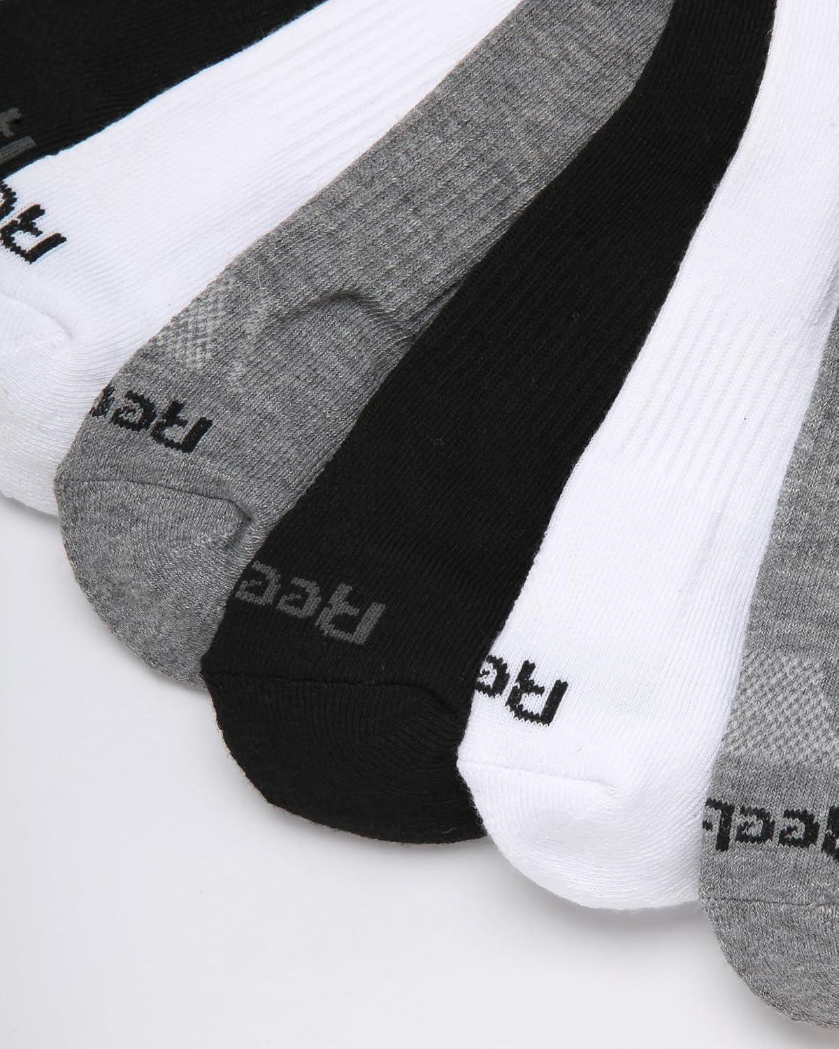 imageReebok Mens Athletic Socks  Cushion High Quarter Cut Socks 6 PackMulti