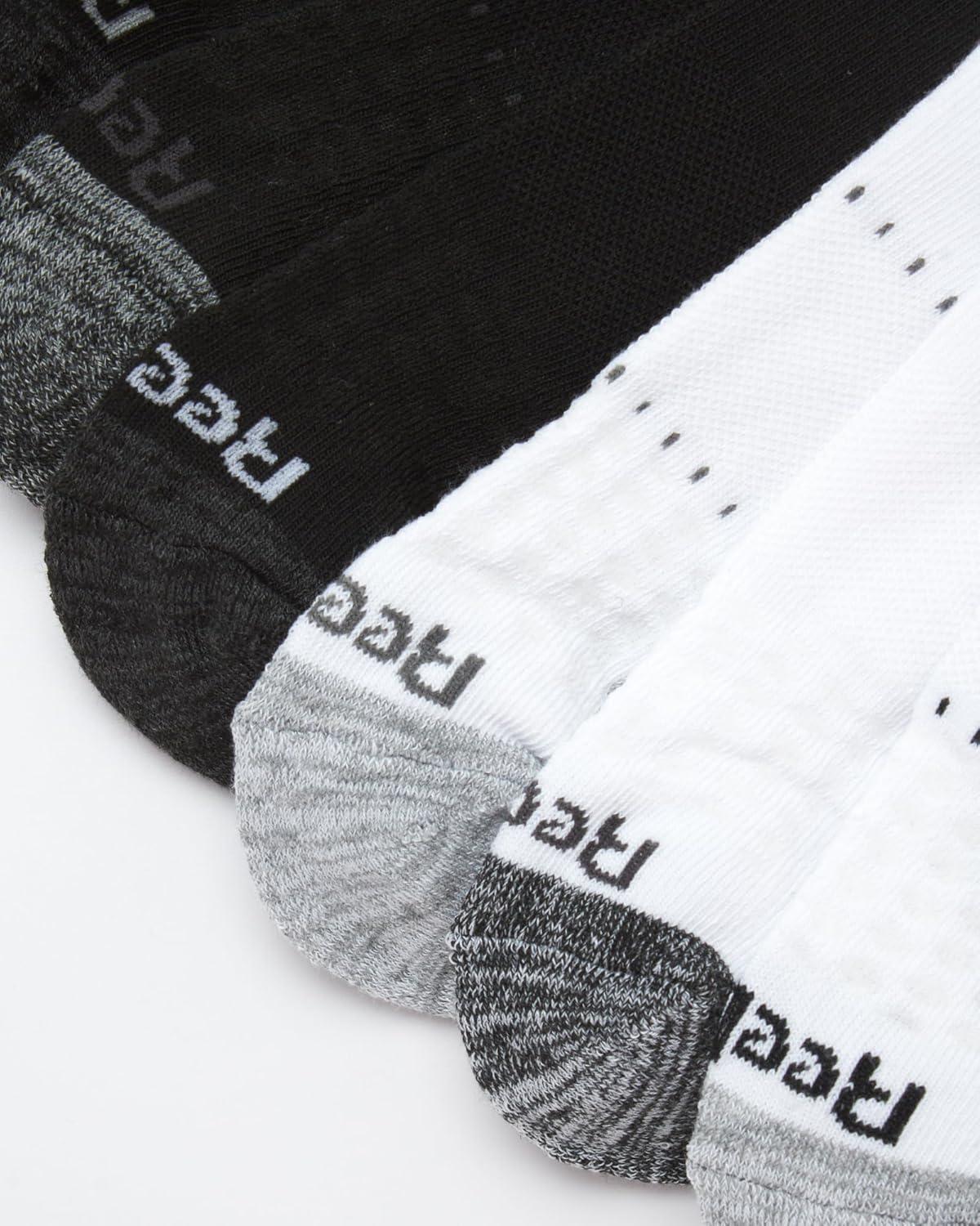 imageReebok Mens Athletic Socks  Cushion High Quarter Cut Socks 6 PackWhiteBlack