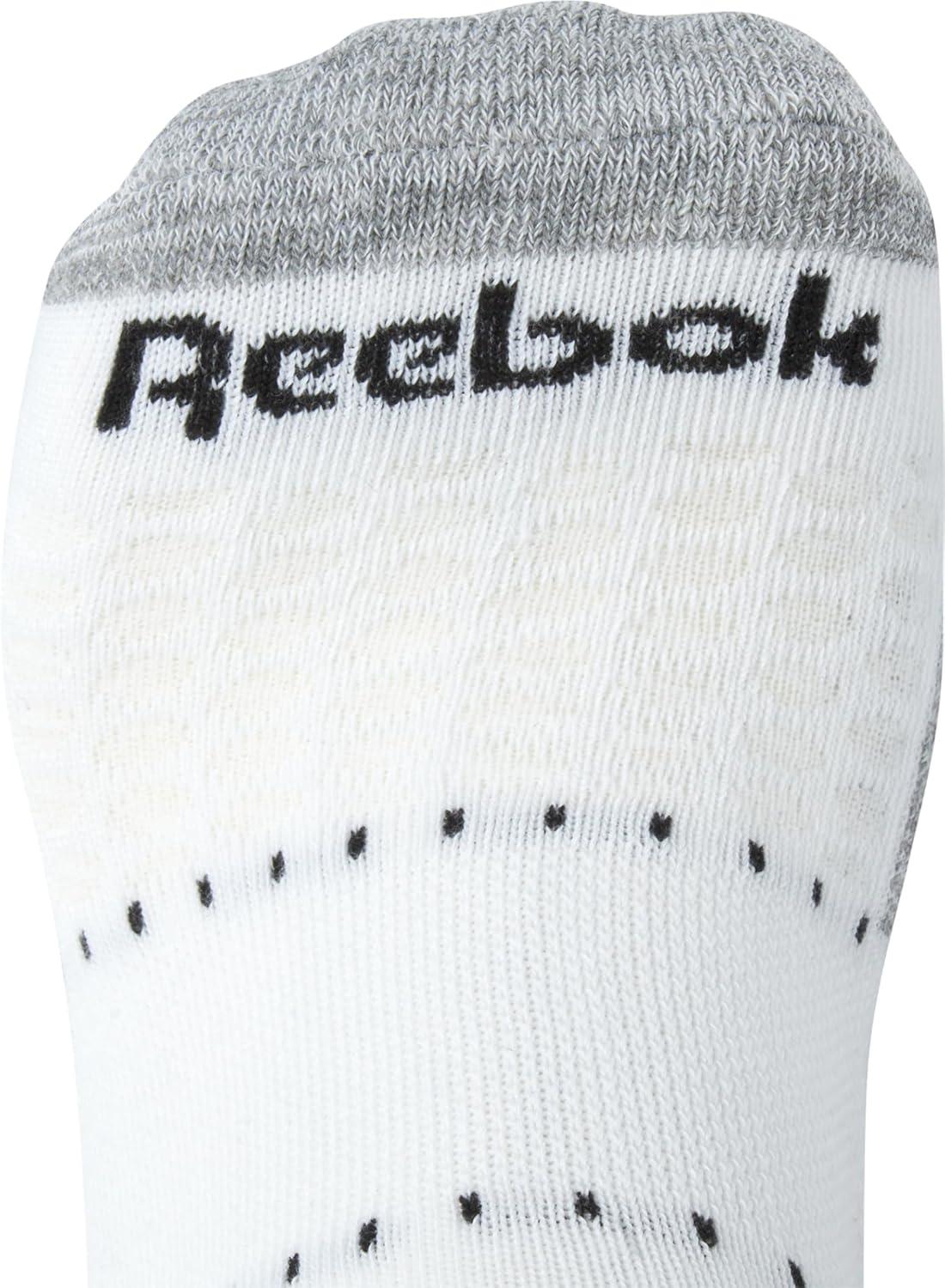 imageReebok Mens Athletic Socks  Cushion High Quarter Cut Socks 6 PackWhiteBlack