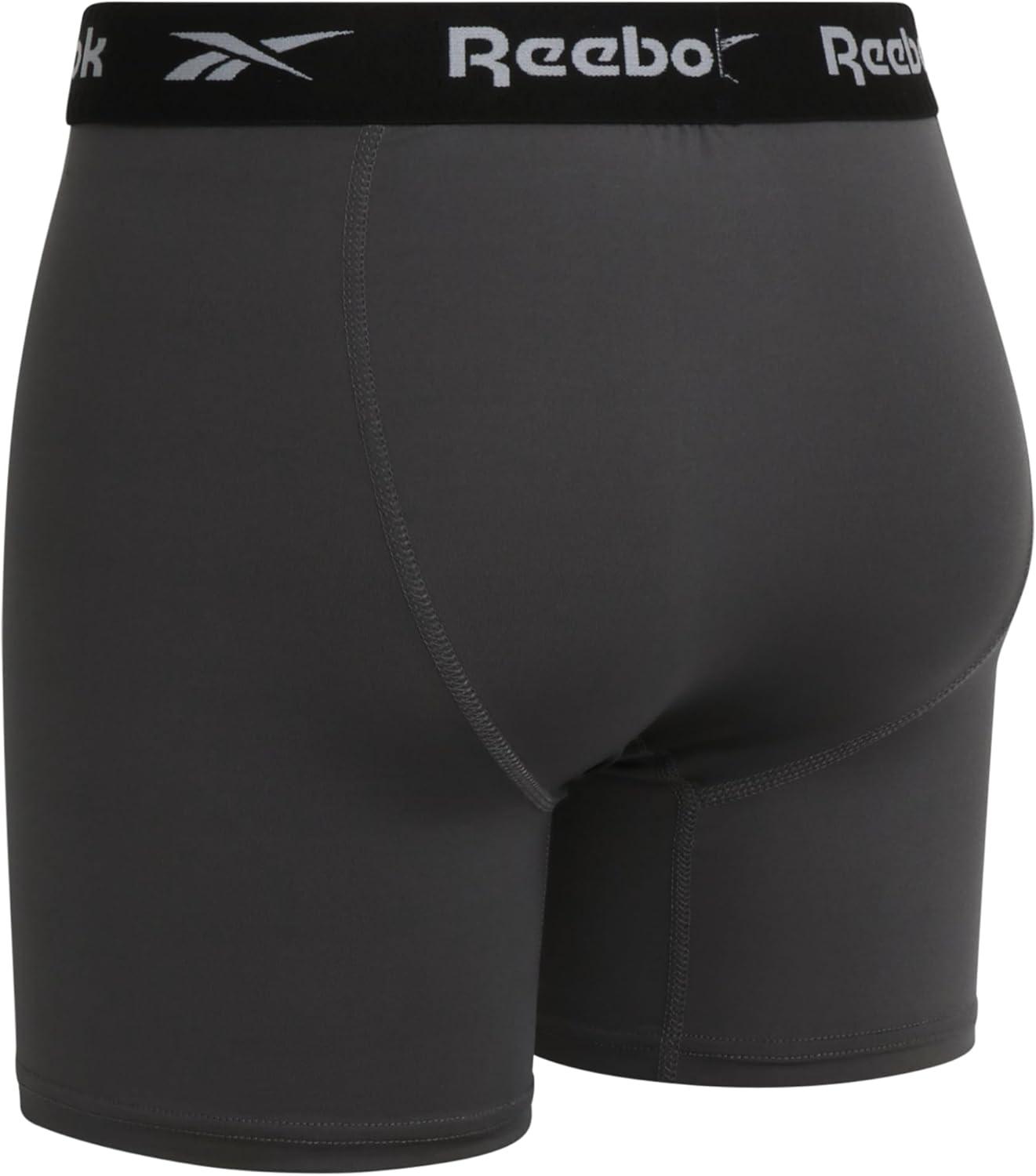 imageReebok Mens Boxer Briefs  3 Pack Comfort Stretch Sustainable Underwear Boxers for Men with Contour Pouch Sizes SXLMagnetBlackBlue