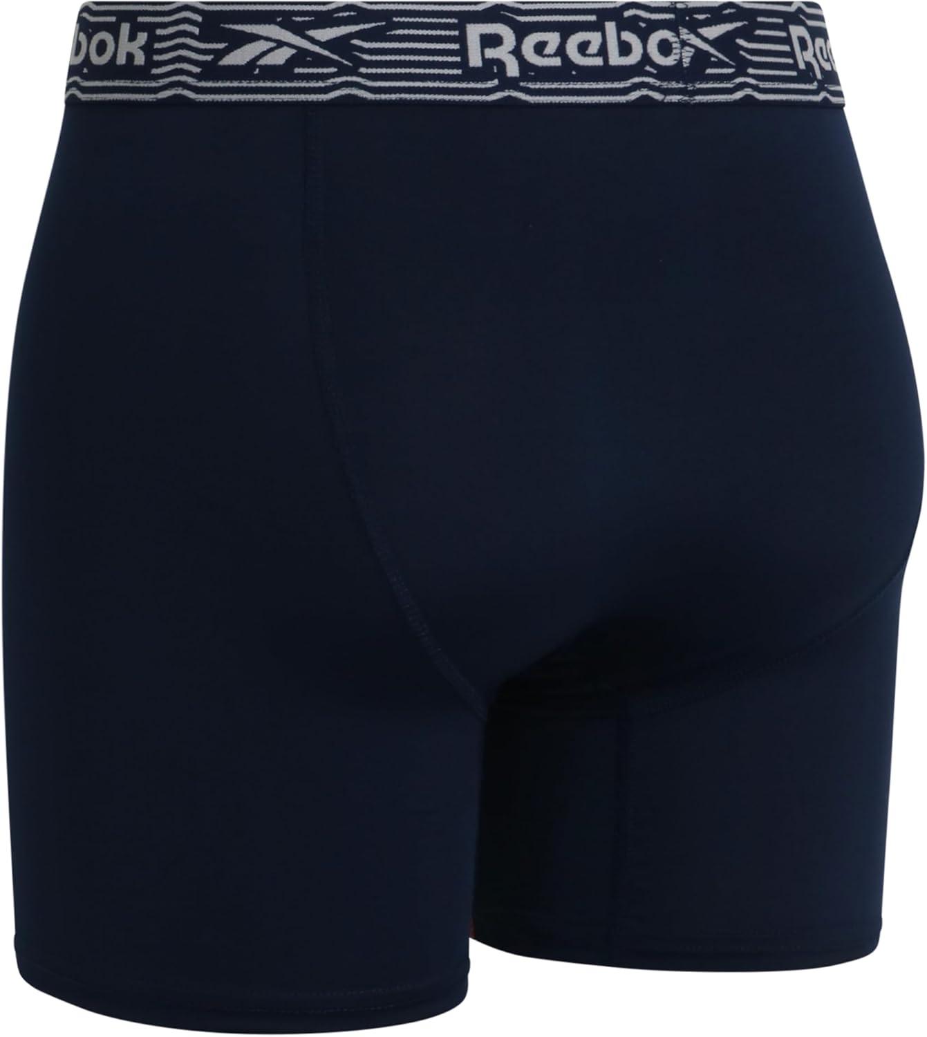 imageReebok Mens Boxer Briefs  3 Pack Stretch Moisture Wicking Mens Underwear with Contour Pouch Boxers for Men Sizes SXL3pk All Maritime Blue