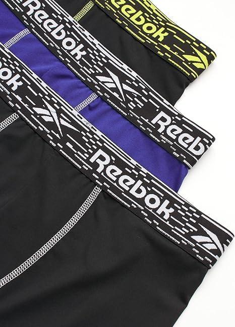 imageReebok Mens Boxer Briefs  3 Pack Stretch Moisture Wicking Mens Underwear with Contour Pouch Boxers for Men Sizes SXL3pk BlackBlackNavy