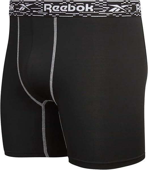 imageReebok Mens Boxer Briefs  3 Pack Stretch Moisture Wicking Mens Underwear with Contour Pouch Boxers for Men Sizes SXL3pk BlackBlackNavy