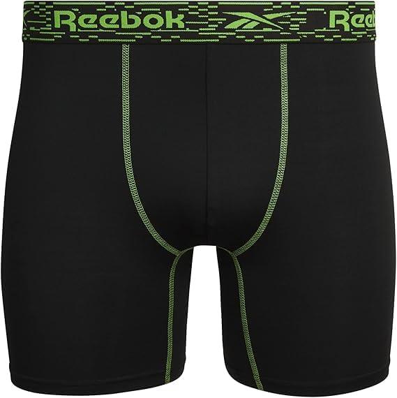 imageReebok Mens Boxer Briefs  3 Pack Stretch Moisture Wicking Mens Underwear with Contour Pouch Boxers for Men Sizes SXL3pk BlackGreyBlack