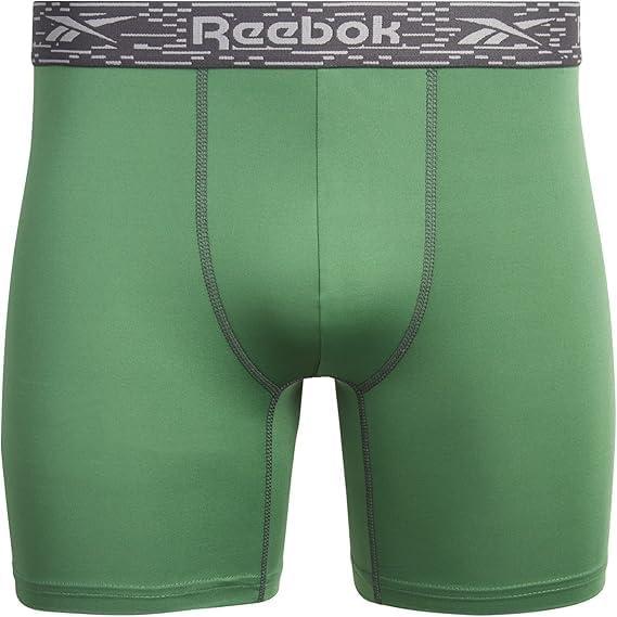 imageReebok Mens Boxer Briefs  3 Pack Stretch Moisture Wicking Mens Underwear with Contour Pouch Boxers for Men Sizes SXL3pk BlackSage GreenGrey