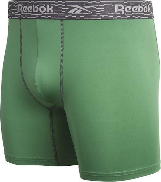 imageReebok Mens Boxer Briefs  3 Pack Stretch Moisture Wicking Mens Underwear with Contour Pouch Boxers for Men Sizes SXL3pk BlackSage GreenGrey