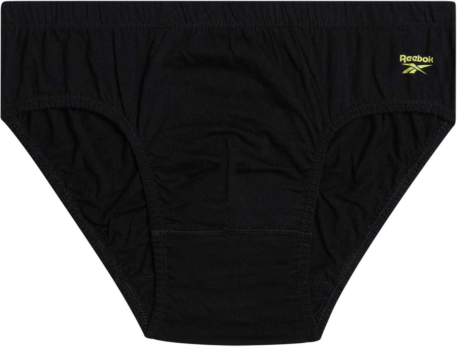 imageReebok Mens Briefs  10 Pack Classic Soft Stretch Low Rise Briefs with Contour Pouch  Underwear for Men Sizes SXLAll Black