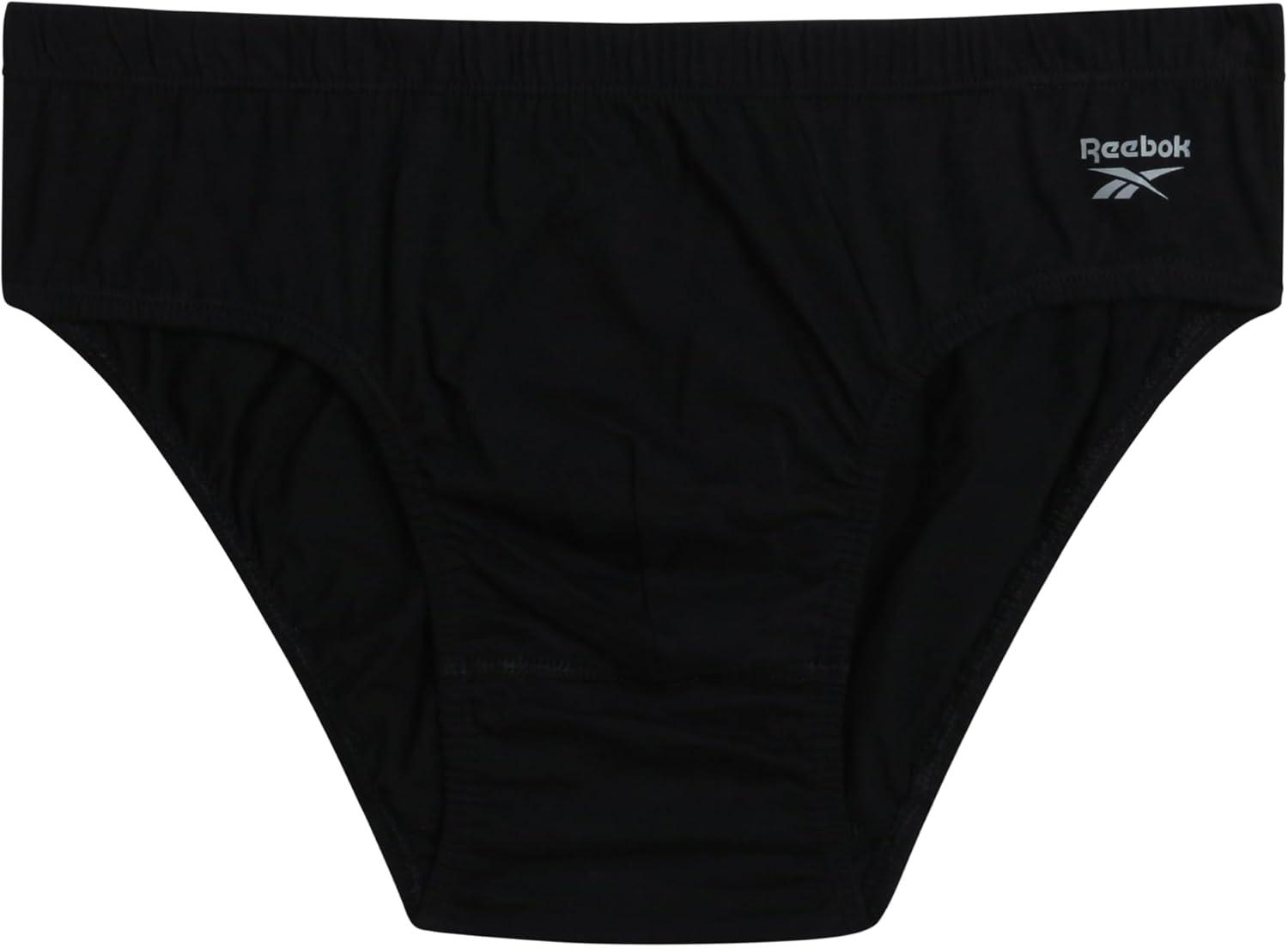 imageReebok Mens Briefs  10 Pack Classic Soft Stretch Low Rise Briefs with Contour Pouch  Underwear for Men Sizes SXLBlackHeather GreyCharcoal Heather