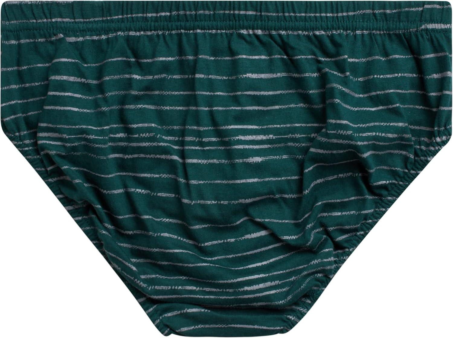 imageReebok Mens Briefs  10 Pack Classic Soft Stretch Low Rise Briefs with Contour Pouch  Underwear for Men Sizes SXLBlackLight GreyEmrald Green Stripes