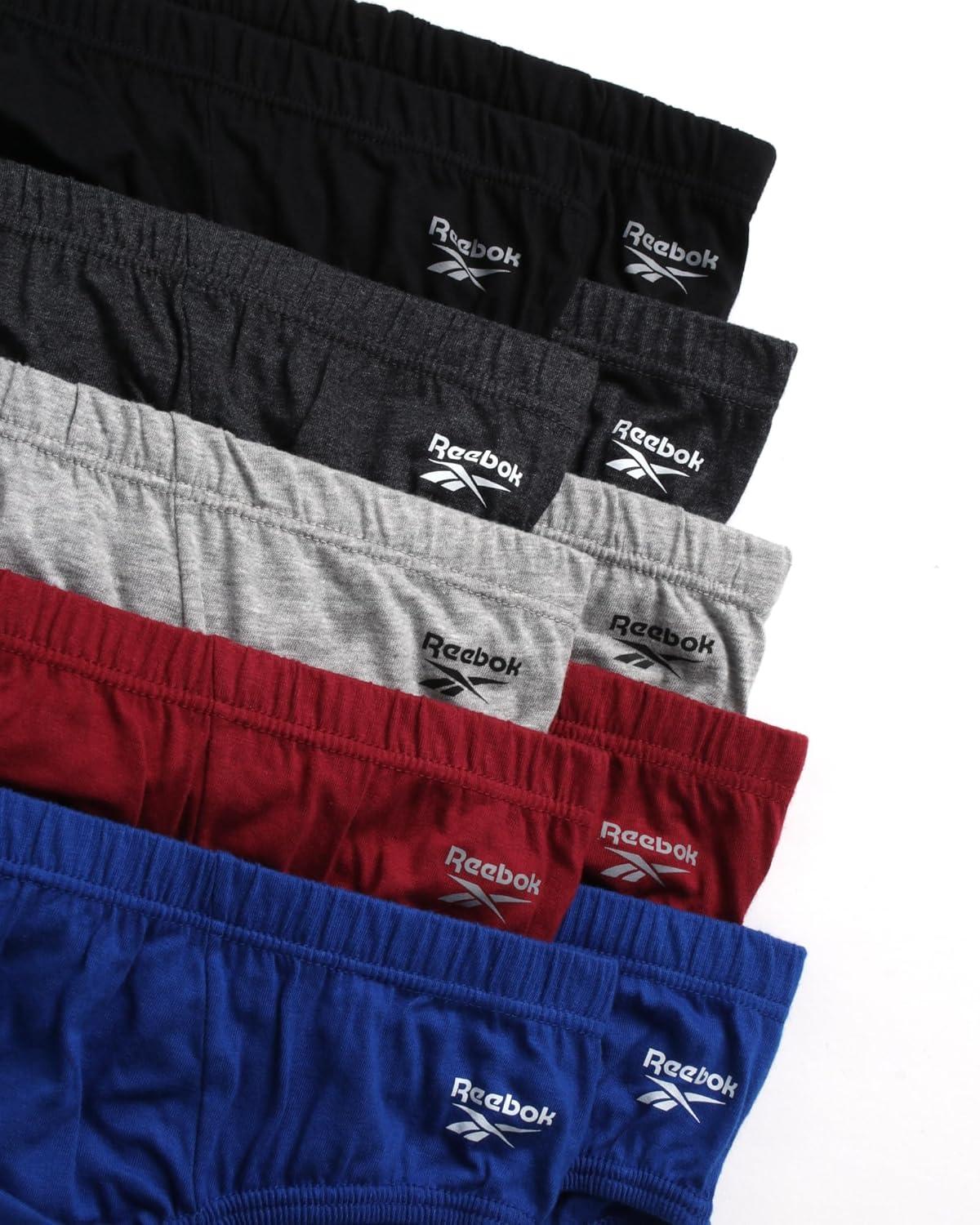 imageReebok Mens Briefs  10 Pack Classic Soft Stretch Low Rise Briefs with Contour Pouch  Underwear for Men Sizes SXLBlackSurf the WebHeather GreyTibetan RedCharcoal Heather