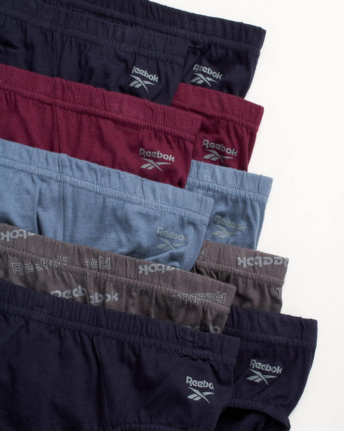 imageReebok Mens Briefs  10 Pack Classic Soft Stretch Low Rise Briefs with Contour Pouch  Underwear for Men Sizes SXLBlueNavyGrape