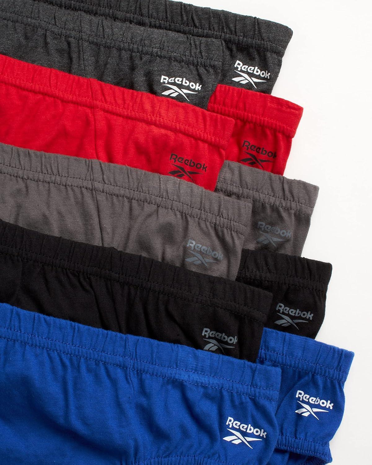 imageReebok Mens Briefs  10 Pack Classic Soft Stretch Low Rise Briefs with Contour Pouch  Underwear for Men Sizes SXLCharcoalCrimsonSharkskinBlackEvening Blue