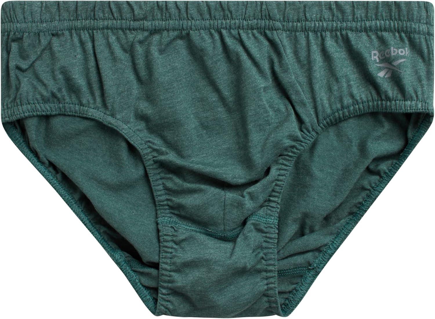 imageReebok Mens Briefs  10 Pack Classic Soft Stretch Low Rise Briefs with Contour Pouch  Underwear for Men Sizes SXLDark GreenCharcoalNavy BlueHeather Green