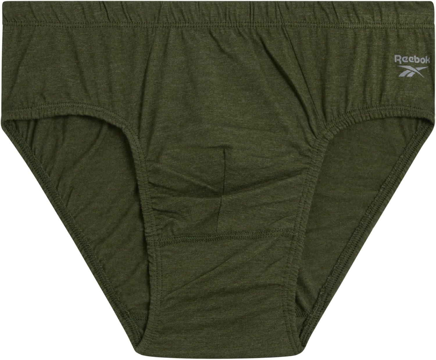 imageReebok Mens Briefs  10 Pack Classic Soft Stretch Low Rise Briefs with Contour Pouch  Underwear for Men Sizes SXLGreyBlueGreenBlack