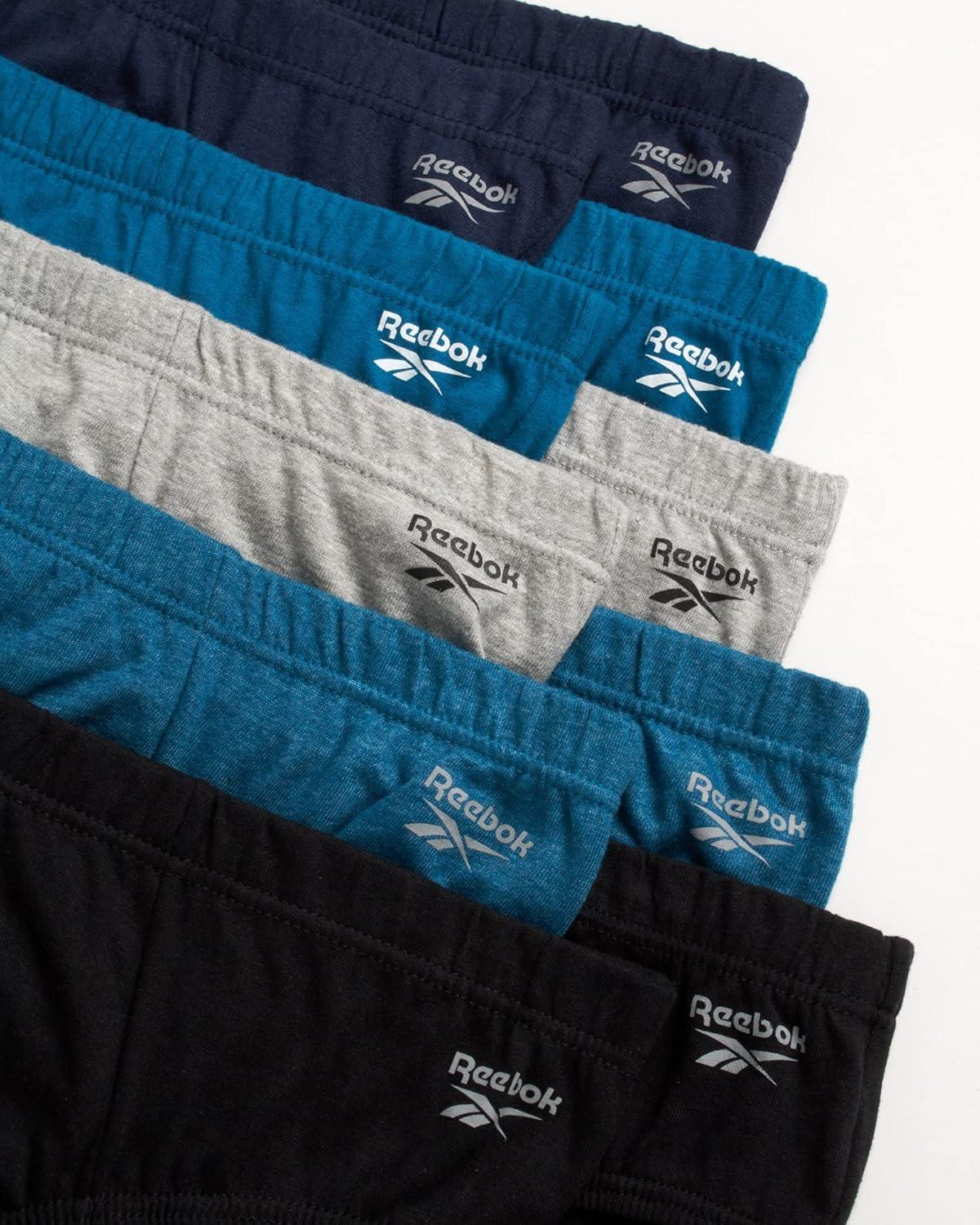imageReebok Mens Briefs  10 Pack Classic Soft Stretch Low Rise Briefs with Contour Pouch  Underwear for Men Sizes SXLNavyOcean BlueLight GreyBlack