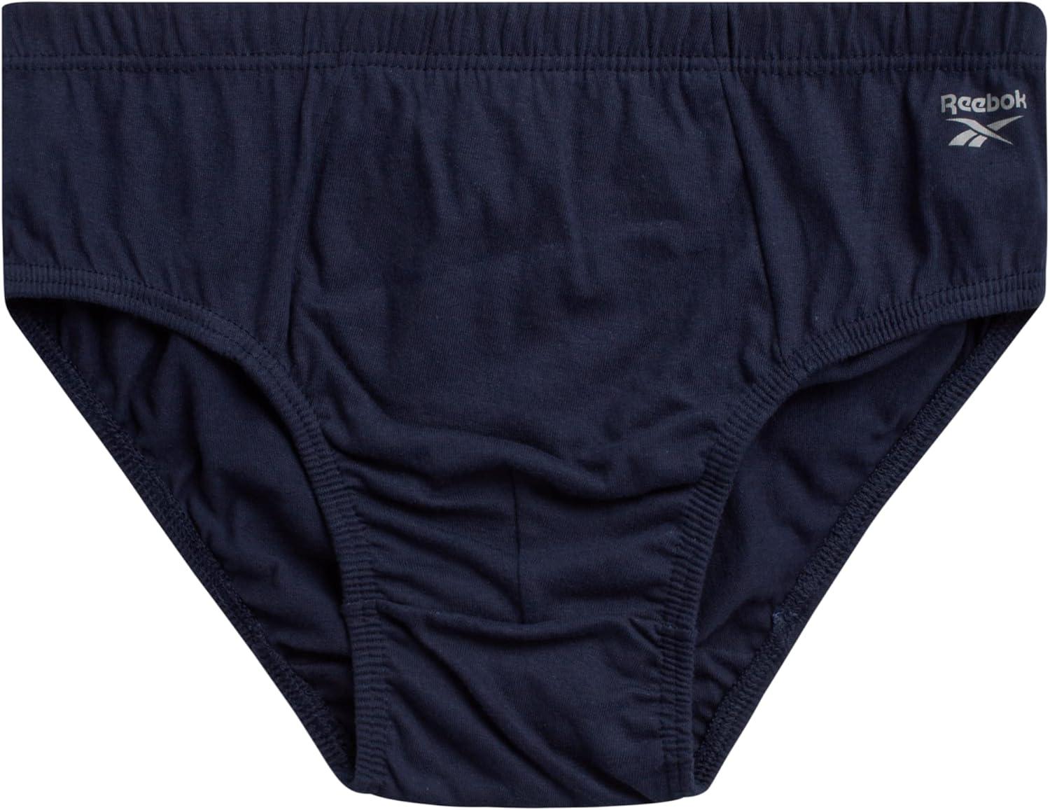 imageReebok Mens Briefs  10 Pack Classic Soft Stretch Low Rise Briefs with Contour Pouch  Underwear for Men Sizes SXLNavyOcean BlueLight GreyBlack