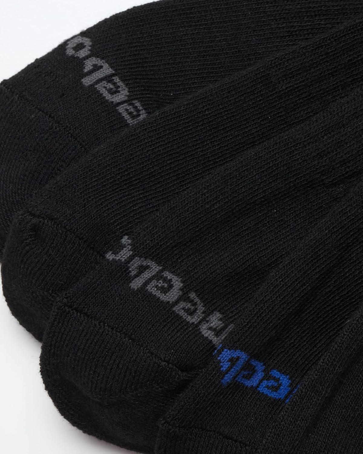imageReebok Mens Crew Socks  10 Pack Stretch Performance Cushioned Crew Socks  Arch Support Athletic Socks for Men 6125All Black