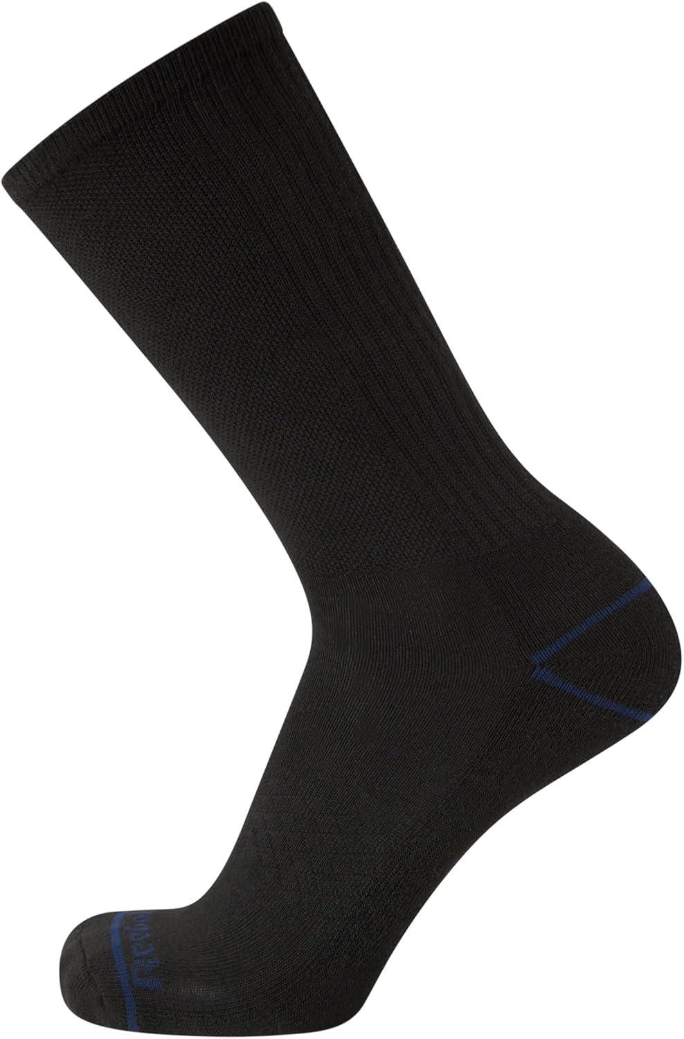 imageReebok Mens Crew Socks  10 Pack Stretch Performance Cushioned Crew Socks  Arch Support Athletic Socks for Men 6125Black Logo