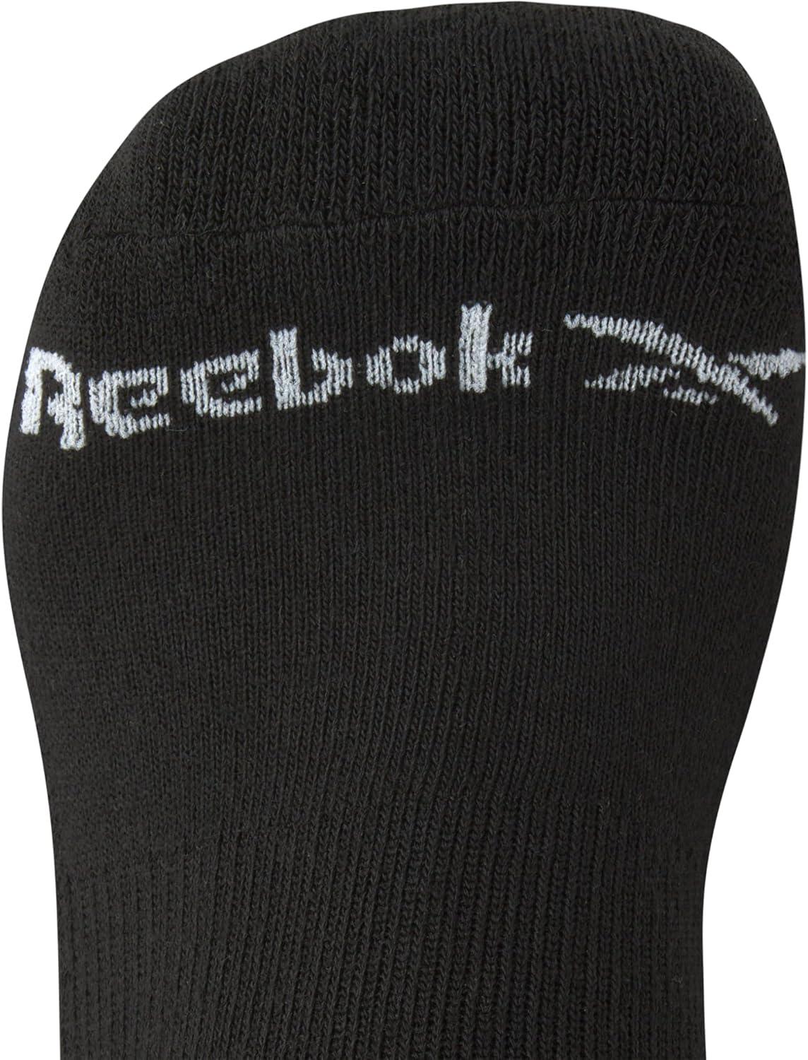 imageReebok Mens Crew Socks  10 Pack Stretch Performance Cushioned Crew Socks  Arch Support Athletic Socks for Men 6125BlackGrey