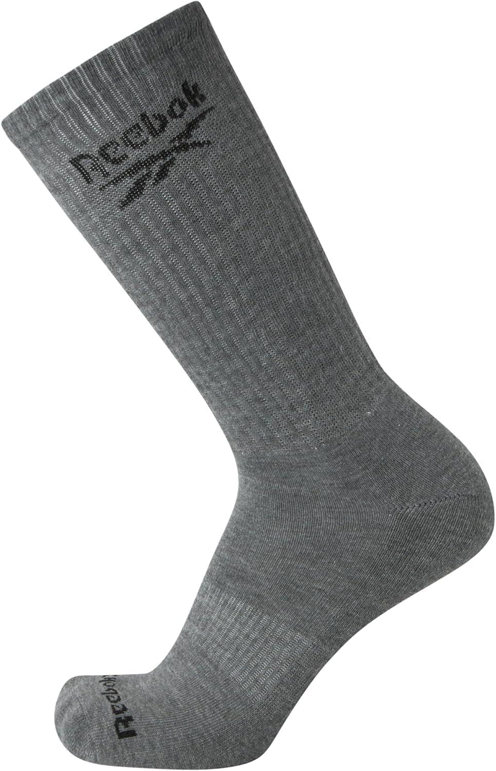 imageReebok Mens Crew Socks  10 Pack Stretch Performance Cushioned Crew Socks  Arch Support Athletic Socks for Men 6125Blue 12 Pk