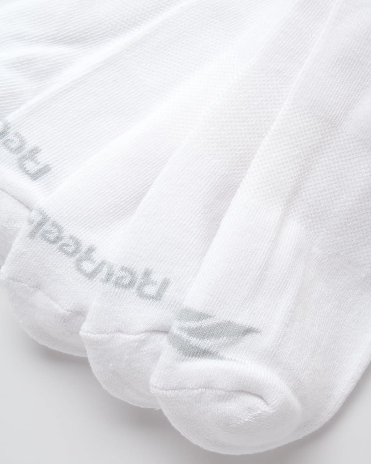 imageReebok Mens Crew Socks  10 Pack Stretch Performance Cushioned Crew Socks  Arch Support Athletic Socks for Men 6125Bright White