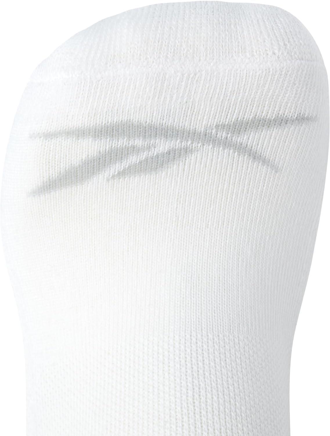 imageReebok Mens Crew Socks  10 Pack Stretch Performance Cushioned Crew Socks  Arch Support Athletic Socks for Men 6125Bright White