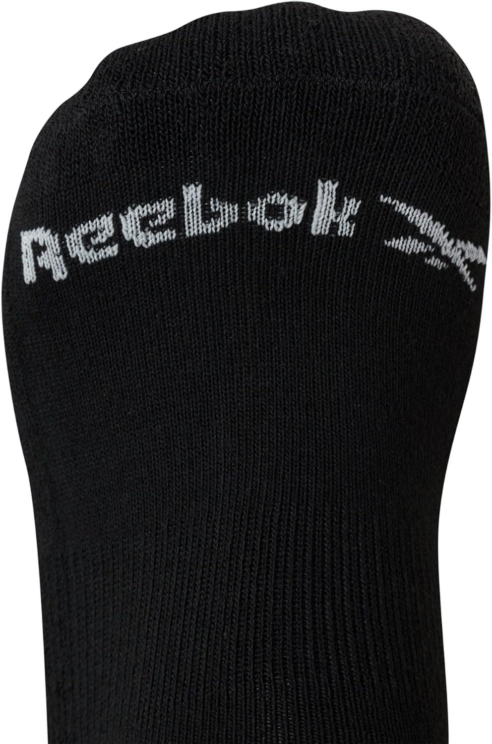 imageReebok Mens Crew Socks  10 Pack Stretch Performance Cushioned Crew Socks  Arch Support Athletic Socks for Men 6125Classic Black