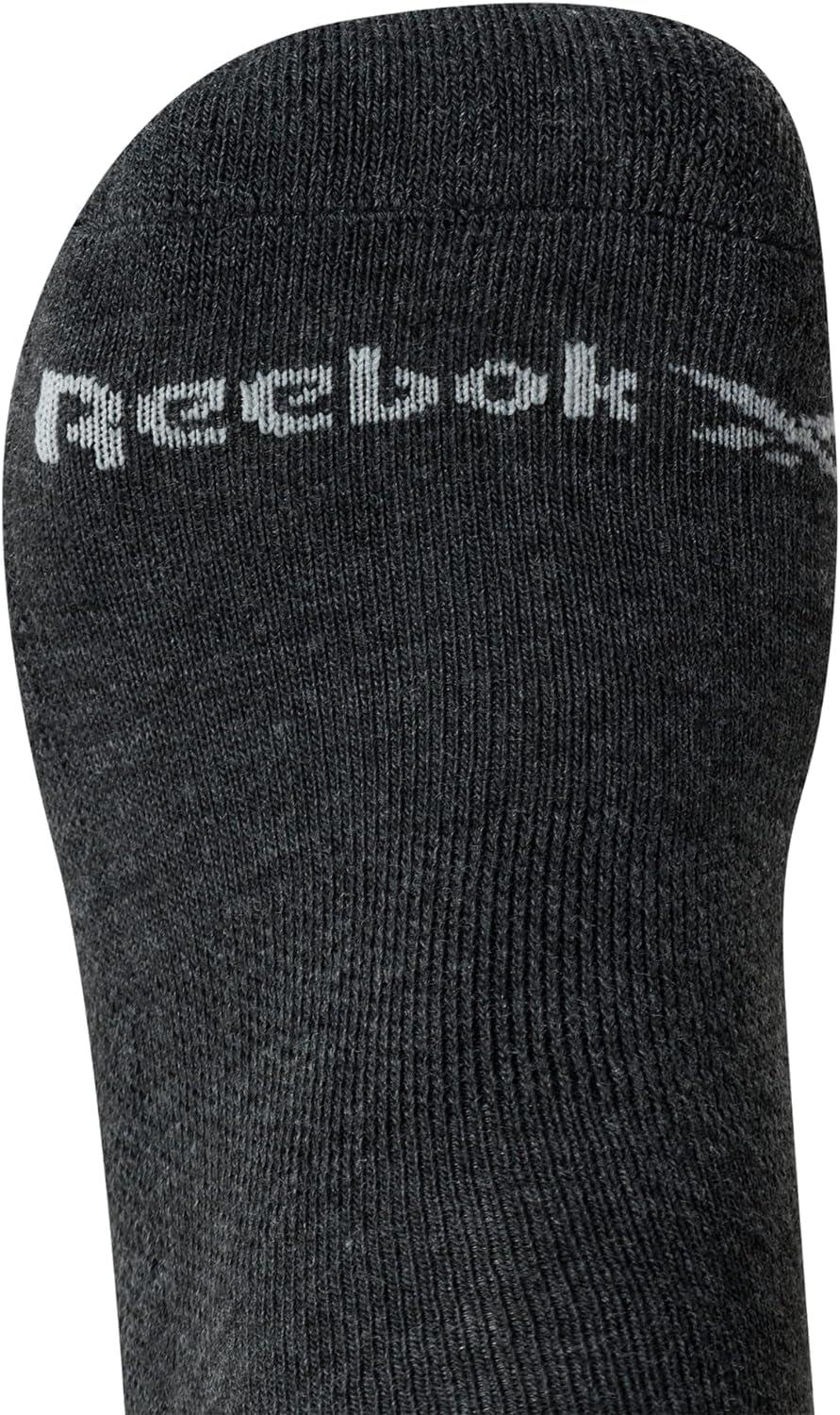 imageReebok Mens Crew Socks  10 Pack Stretch Performance Cushioned Crew Socks  Arch Support Athletic Socks for Men 6125Classic Grey