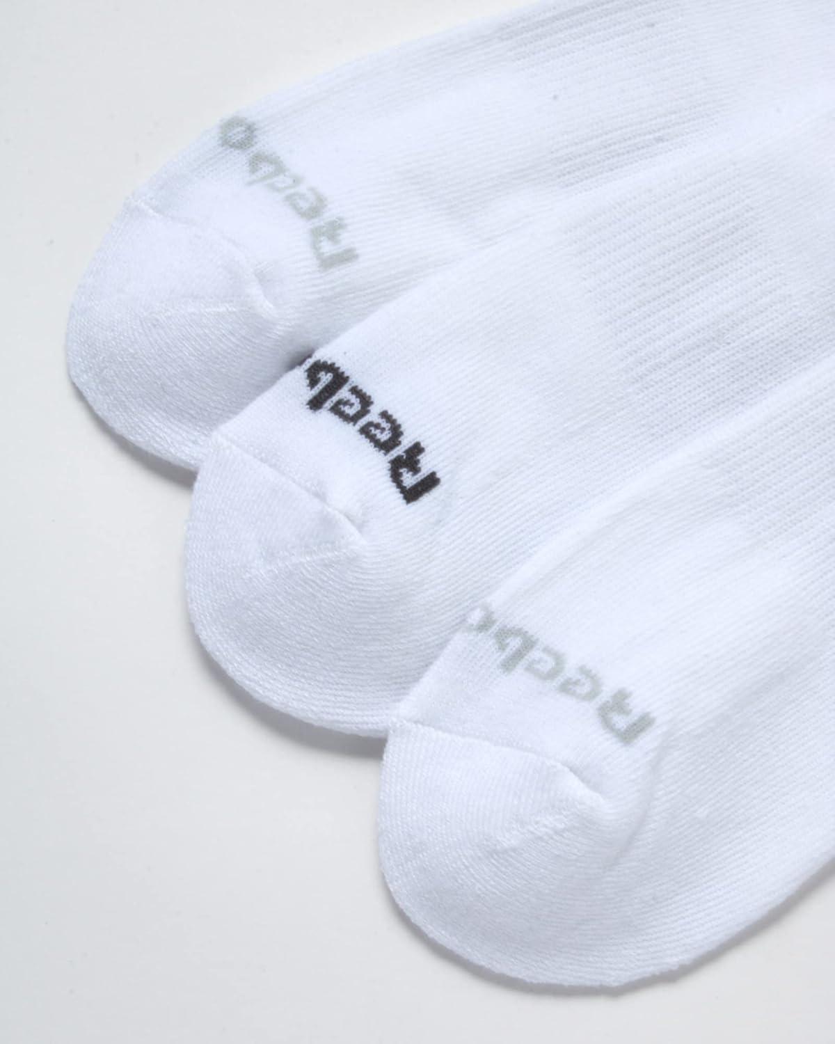 imageReebok Mens Crew Socks  10 Pack Stretch Performance Cushioned Crew Socks  Arch Support Athletic Socks for Men 6125Classic White