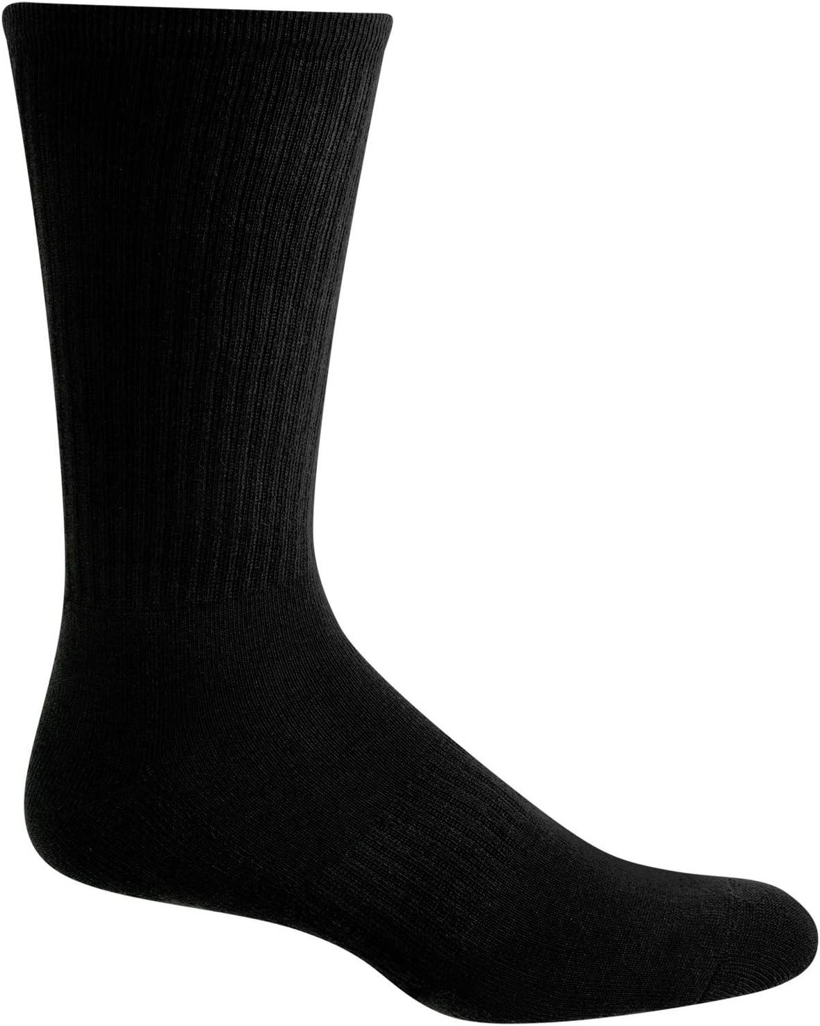 imageReebok Mens Crew Socks  10 Pack Stretch Performance Cushioned Crew Socks  Arch Support Athletic Socks for Men 6125Oil Black