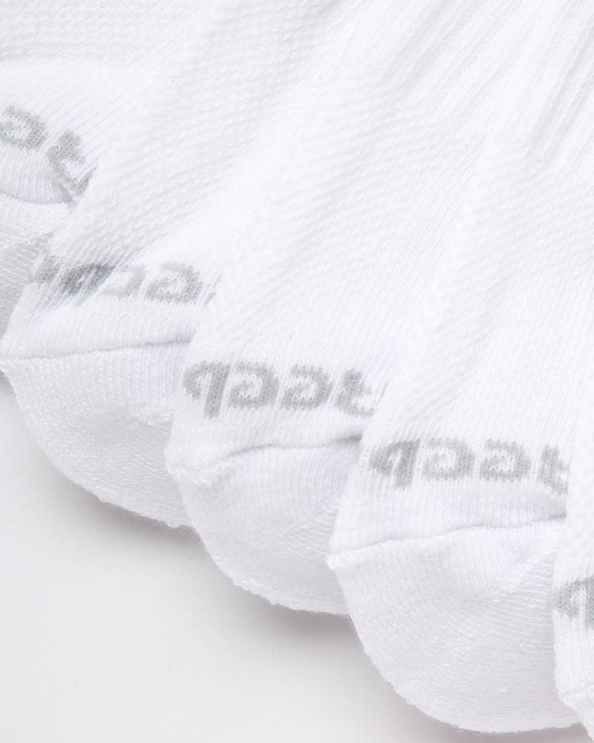 imageReebok Mens Crew Socks  10 Pack Stretch Performance Cushioned Crew Socks  Arch Support Athletic Socks for Men 6125White 14pk