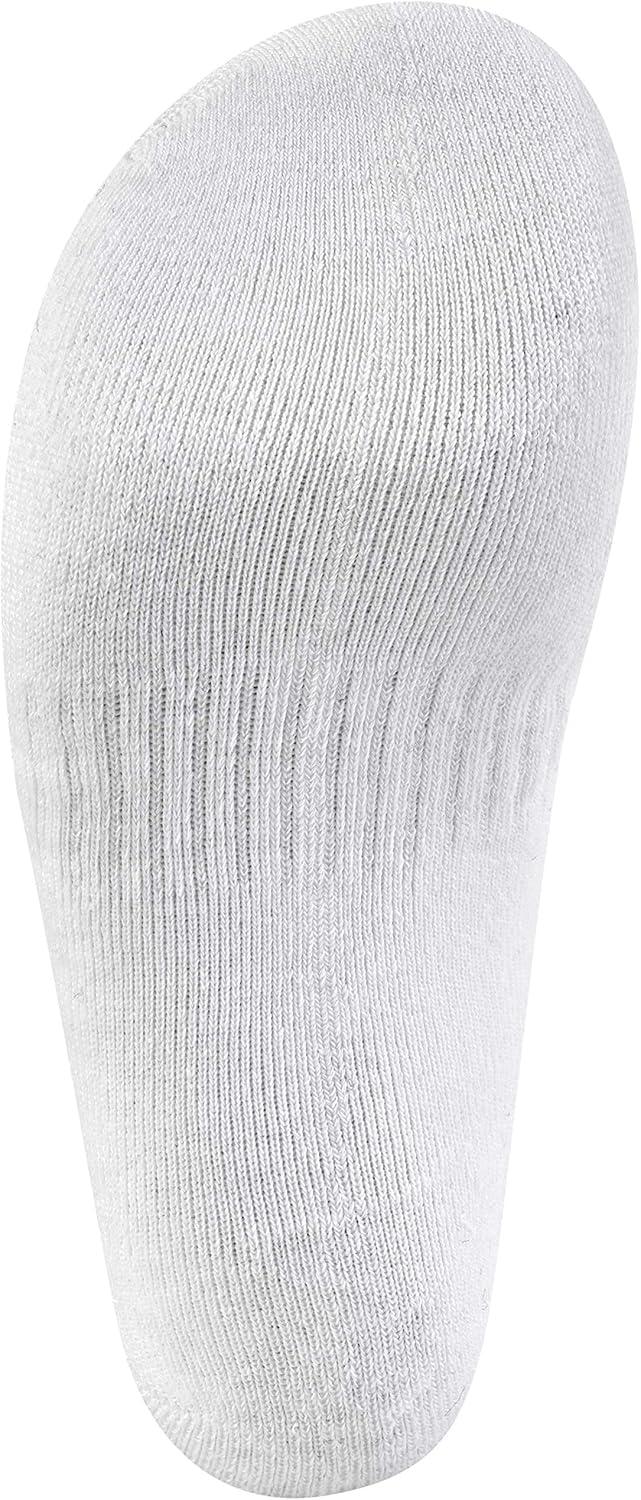 imageReebok Mens Crew Socks  10 Pack Stretch Performance Cushioned Crew Socks  Arch Support Athletic Socks for Men 6125WhiteGreyBlack