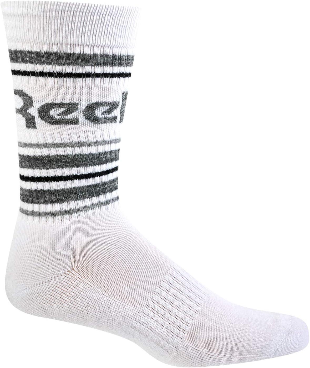 imageReebok Mens Crew Socks  10 Pack Stretch Performance Cushioned Crew Socks  Arch Support Athletic Socks for Men 6125WhiteGreyBlack