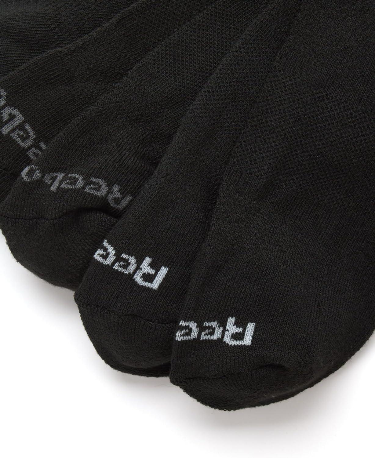 imageReebok Mens Crew Socks  5 Pack Breathable Cushioned MoistureWicking Athletic Performance Running Socks for Men 6125Black