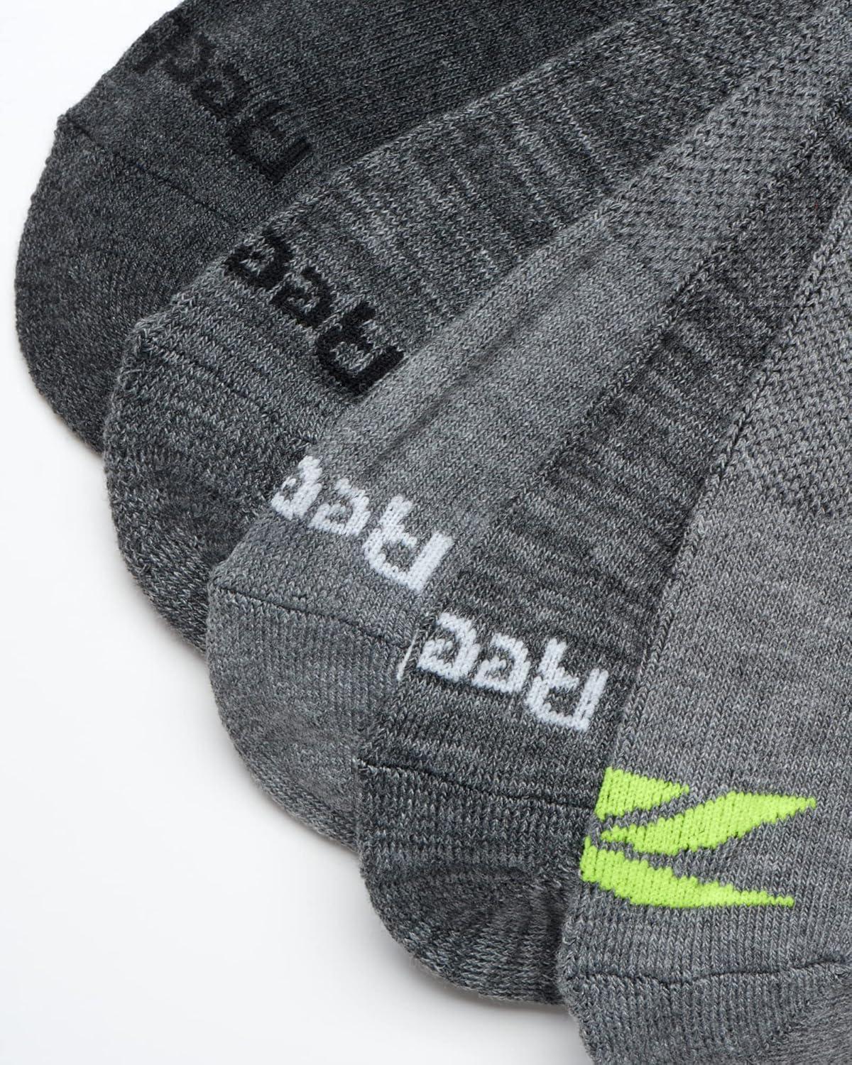imageReebok Mens Crew Socks  5 Pack Breathable Cushioned MoistureWicking Athletic Performance Running Socks for Men 6125Grey Assorted