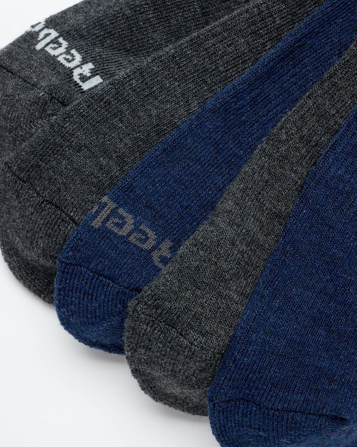 imageReebok Mens Crew Socks  5 Pack Breathable Cushioned MoistureWicking Athletic Performance Running Socks for Men 6125Navy