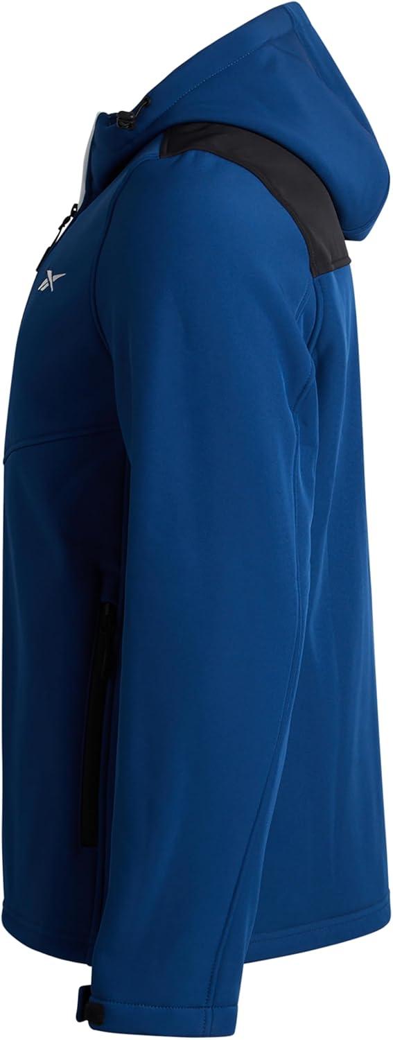 imageReebok Mens Jacket  Weather Resistant Fleece Lined Softshell Jacket Coat  Lightweight Casual Coat for Men MXXLBatik Blue