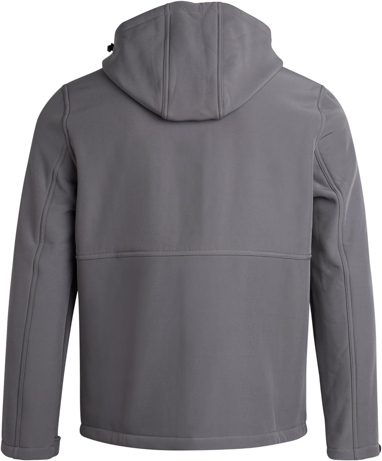 imageReebok Mens Jacket  Weather Resistant Fleece Lined Softshell Jacket Coat  Lightweight Casual Coat for Men MXXLFog