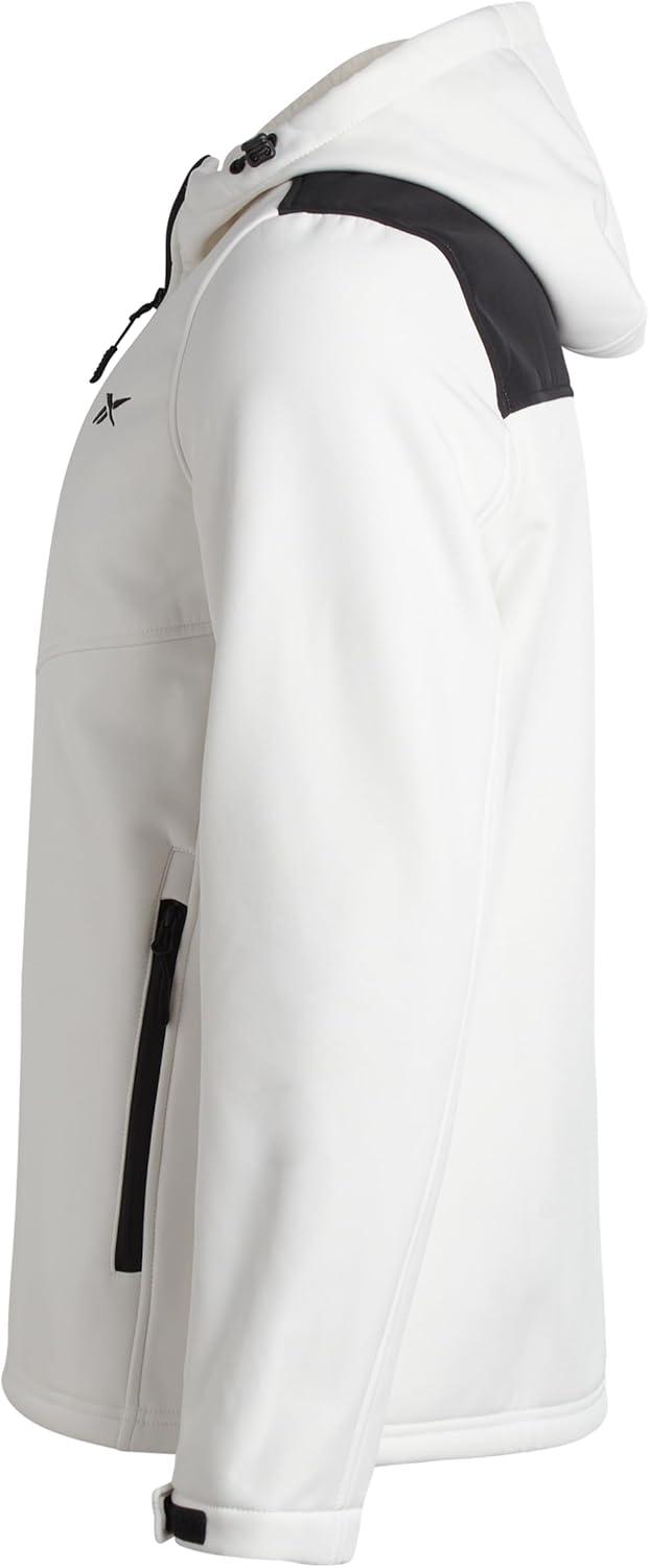 imageReebok Mens Jacket  Weather Resistant Fleece Lined Softshell Jacket Coat  Lightweight Casual Coat for Men MXXLWhite