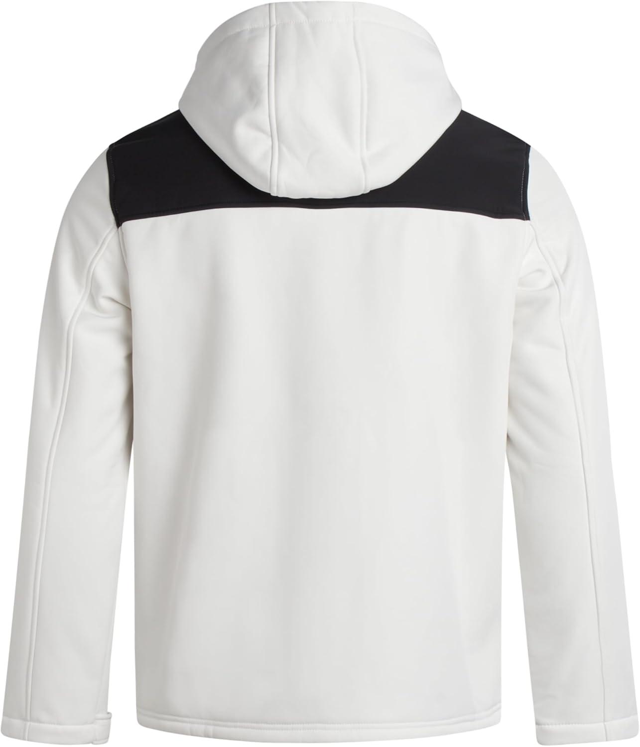 imageReebok Mens Jacket  Weather Resistant Fleece Lined Softshell Jacket Coat  Lightweight Casual Coat for Men MXXLWhite