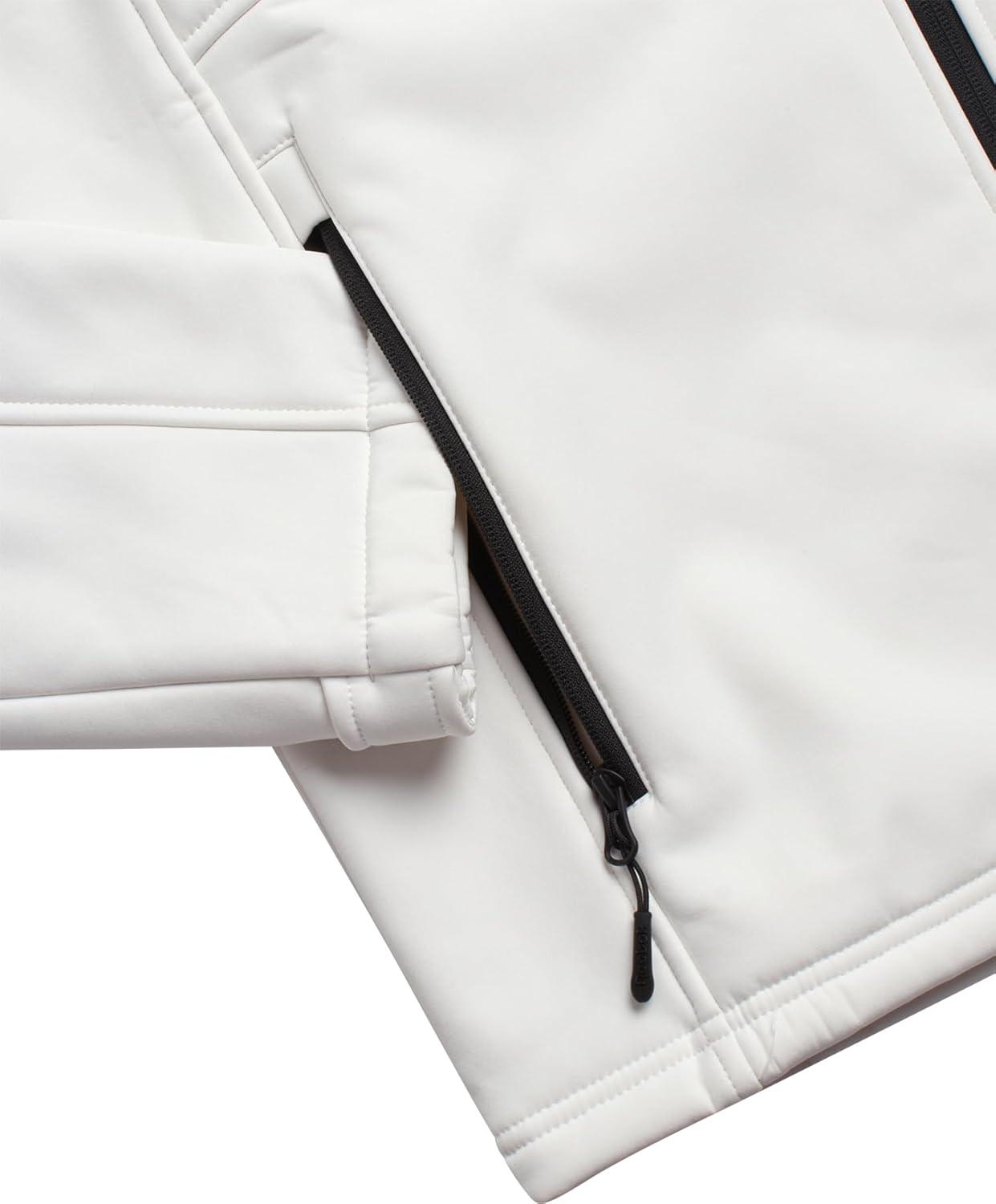imageReebok Mens Jacket  Weather Resistant Fleece Lined Softshell Jacket Coat  Lightweight Casual Coat for Men MXXLWhite