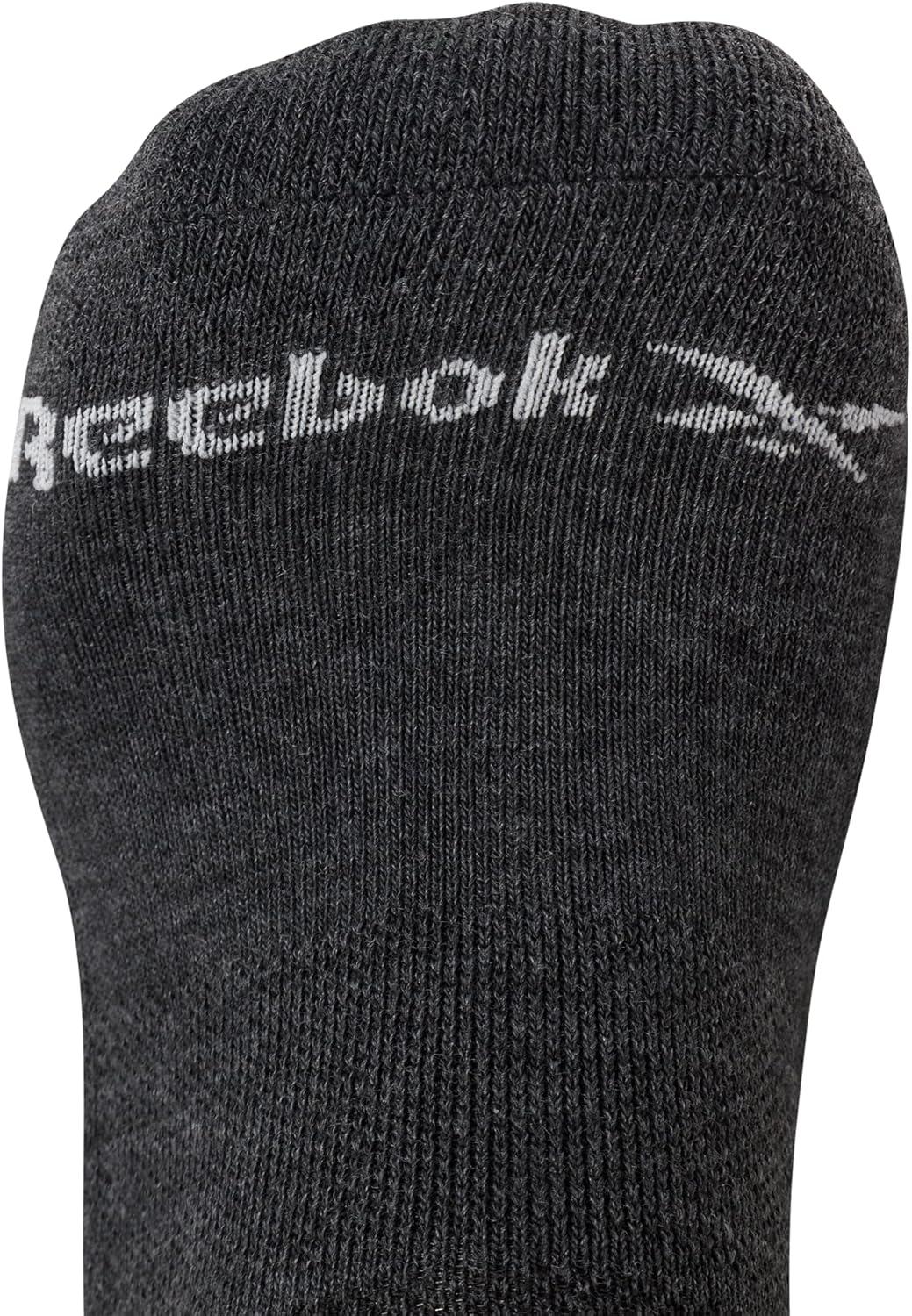imageReebok Mens Low Cut Socks  12 Pack Performance Cushion Comfort No Show Socks  Breathable Athletic Socks for Men 6125All Grey