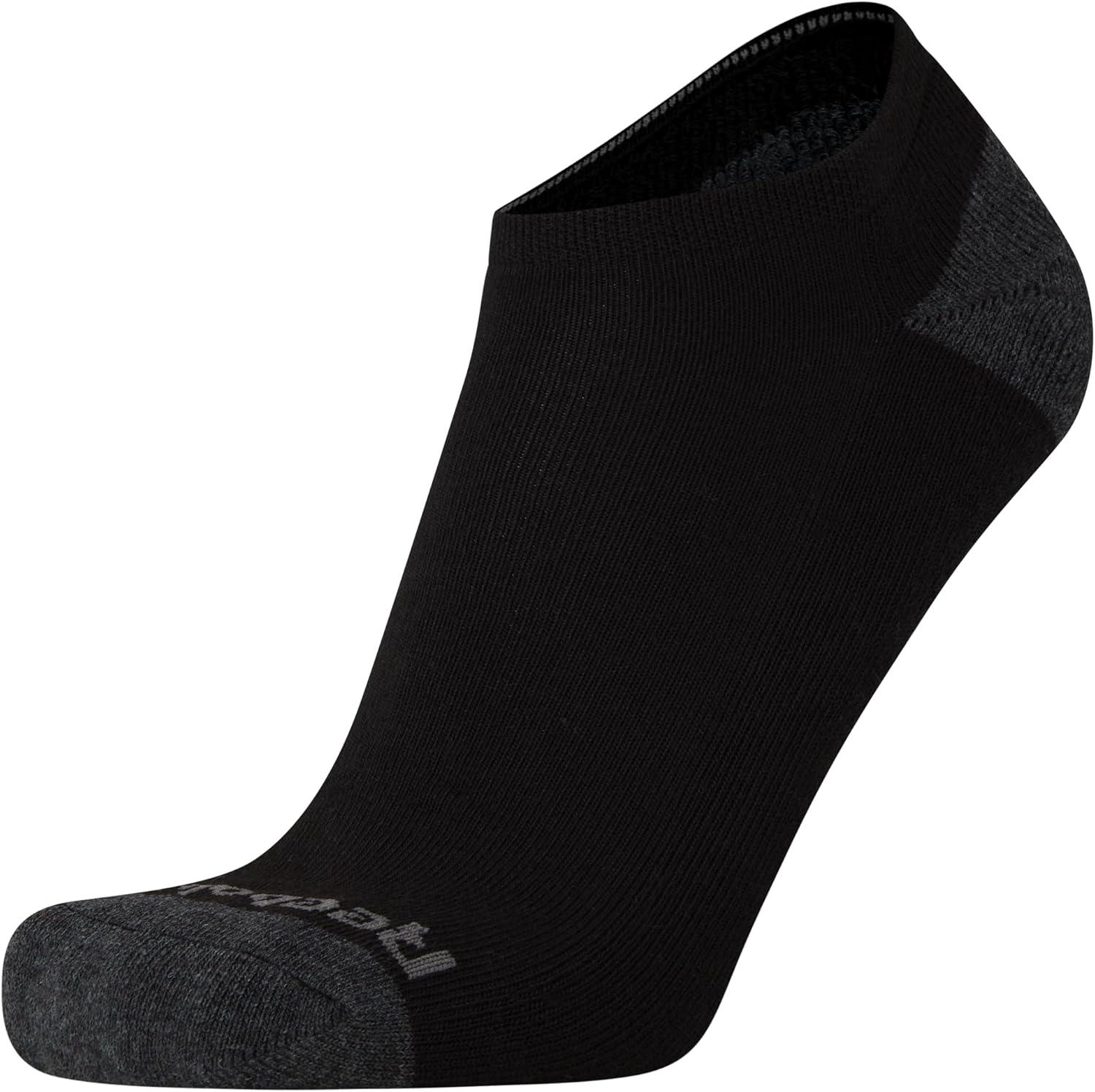 imageReebok Mens Low Cut Socks  12 Pack Performance Cushion Comfort No Show Socks  Breathable Athletic Socks for Men 6125BlackGrey