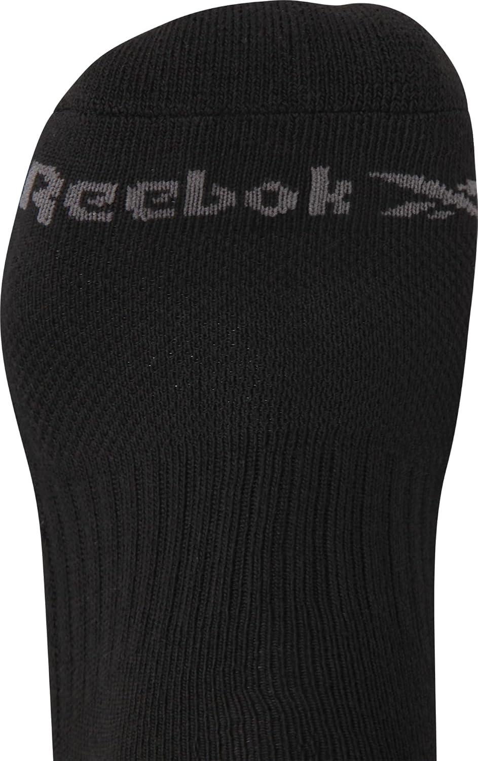 imageReebok Mens Low Cut Socks  12 Pack Performance Cushion Comfort No Show Socks  Breathable Athletic Socks for Men 6125BlackWhiteGrey