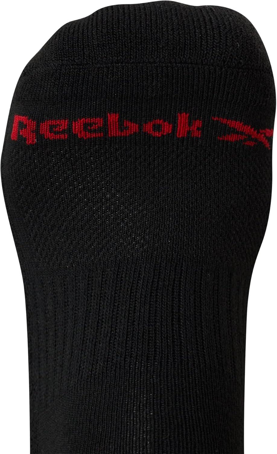 imageReebok Mens Low Cut Socks  12 Pack Performance Cushion Comfort No Show Socks  Breathable Athletic Socks for Men 6125Classic Black