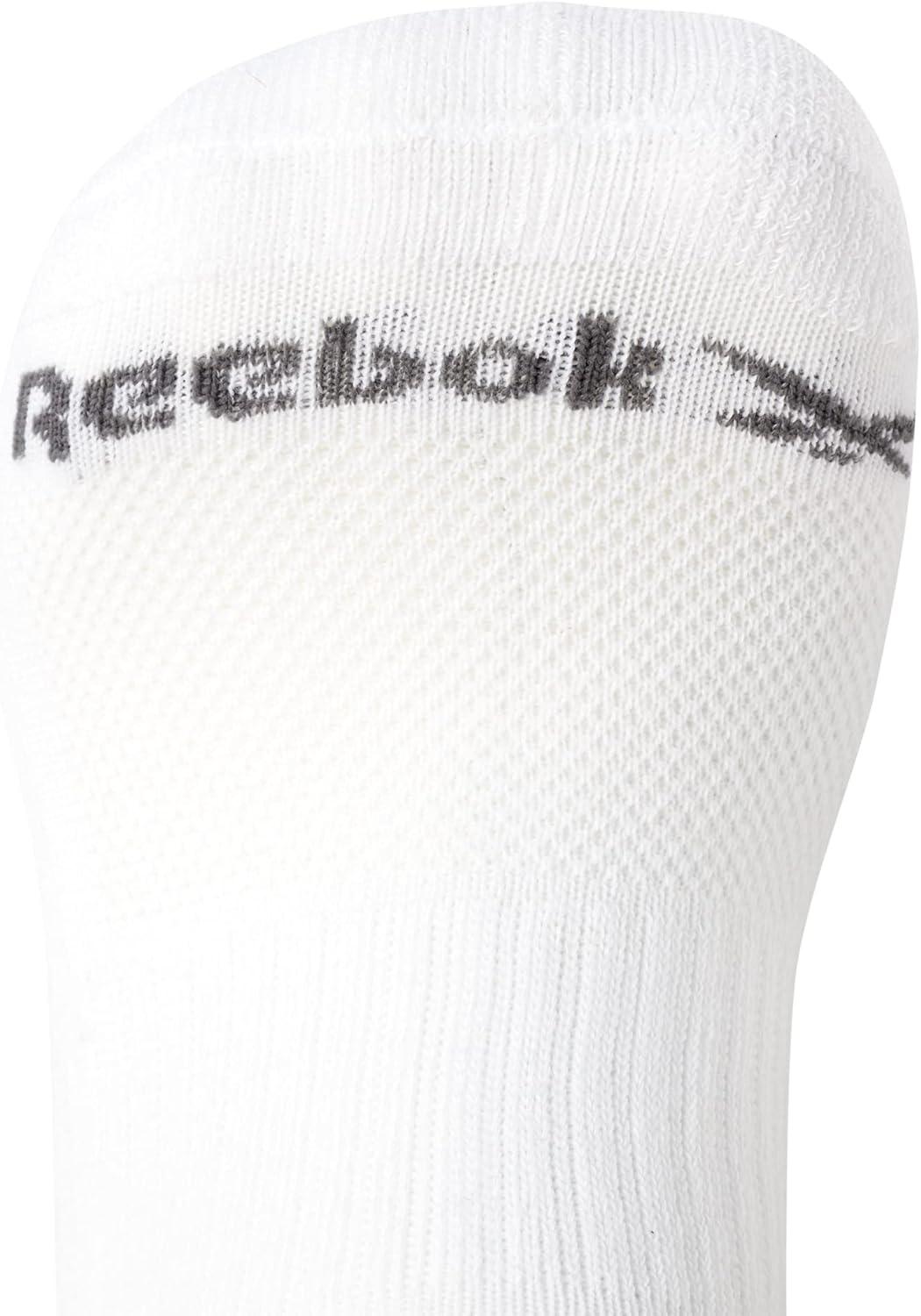 imageReebok Mens Low Cut Socks  12 Pack Performance Cushion Comfort No Show Socks  Breathable Athletic Socks for Men 6125Classic White